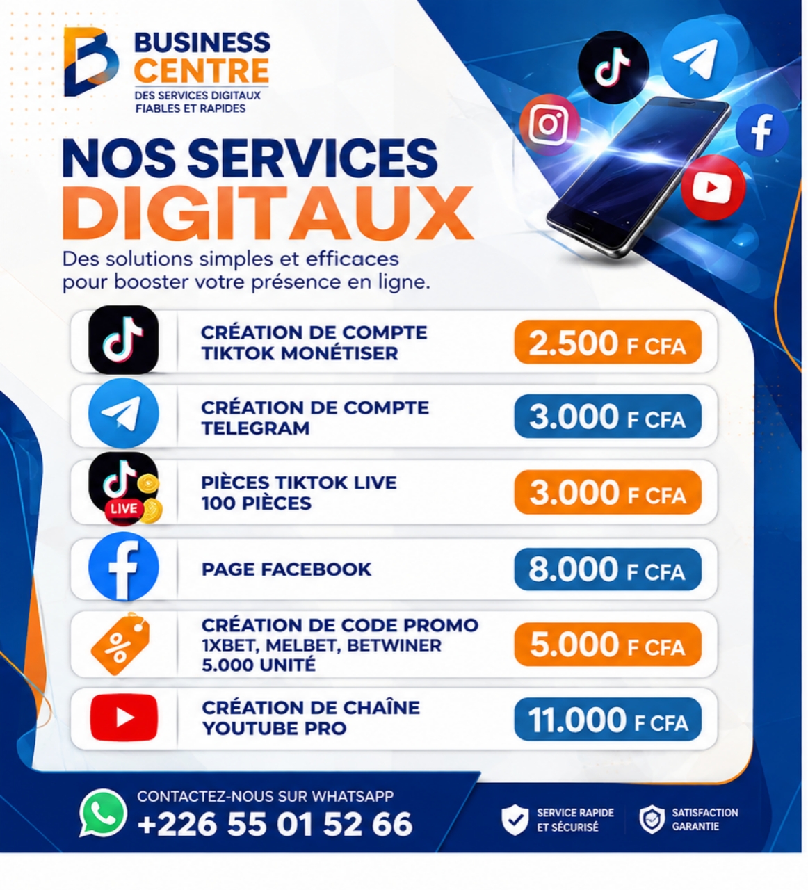 Produits digitaux by business center
